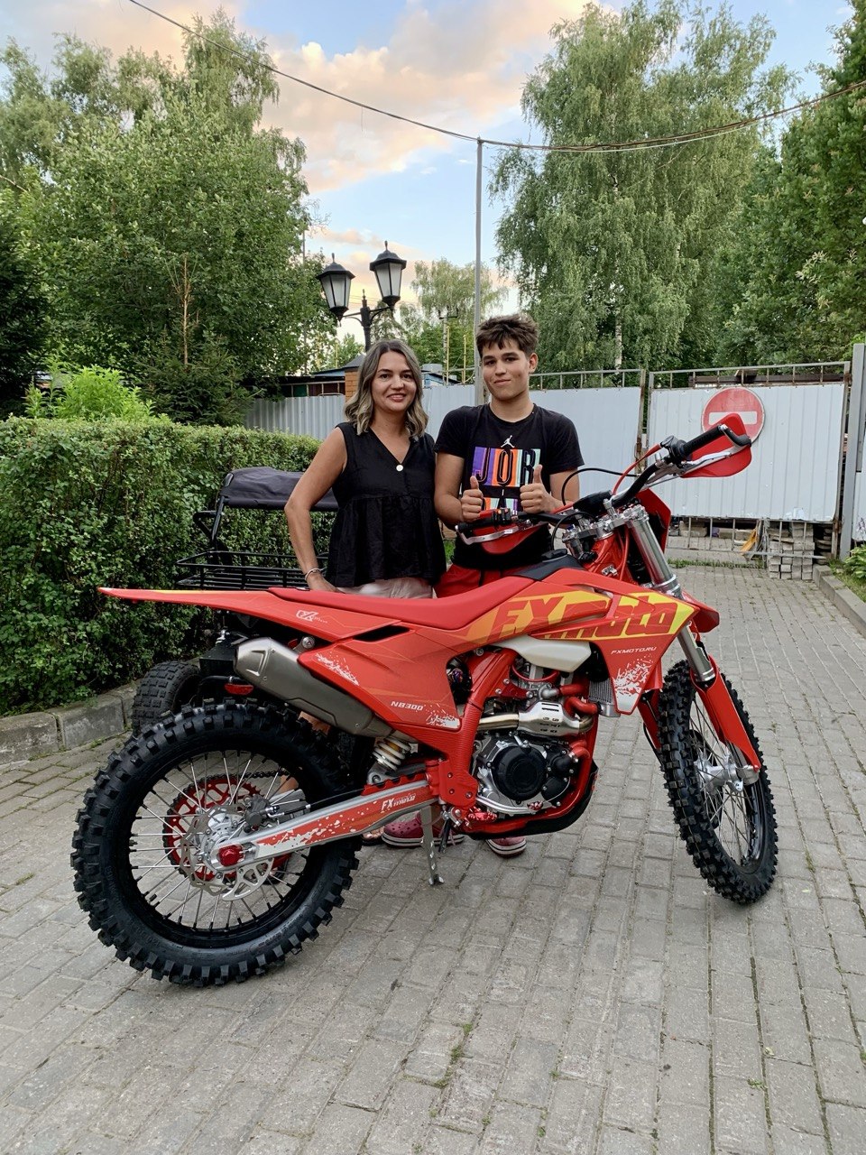 Кроссовый мотоцикл FXmoto S10 (NB300) 300 CC 21/18 Красный